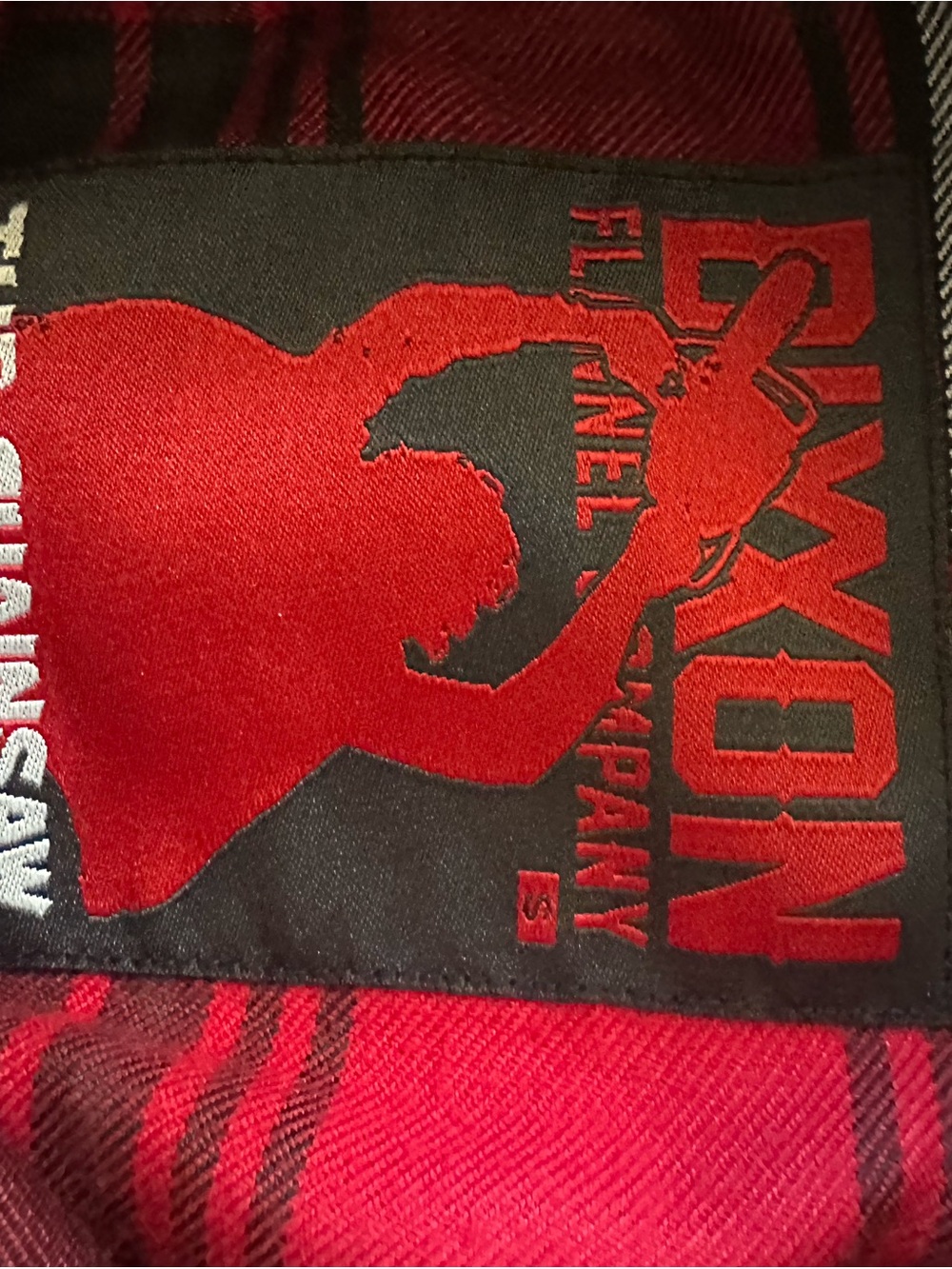 DIXXON Red and Black Plaid Women's Shirt - Graphic Label
